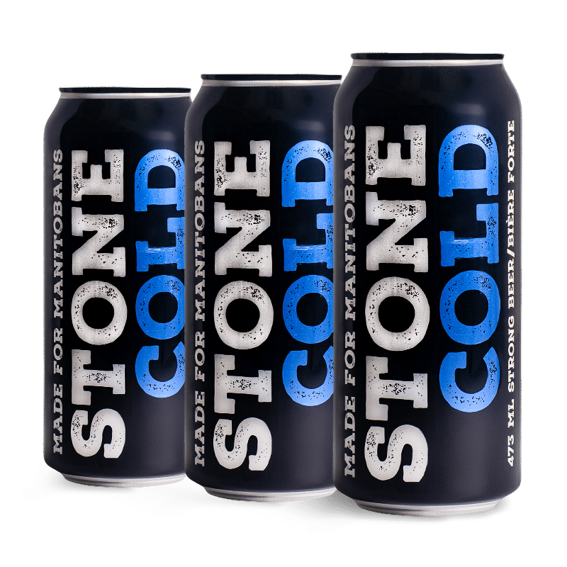 Cans of Stone Cold from Fort Garry Brewing