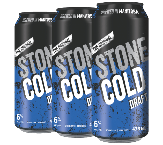 Cans of Stone Cold from Fort Garry Brewing